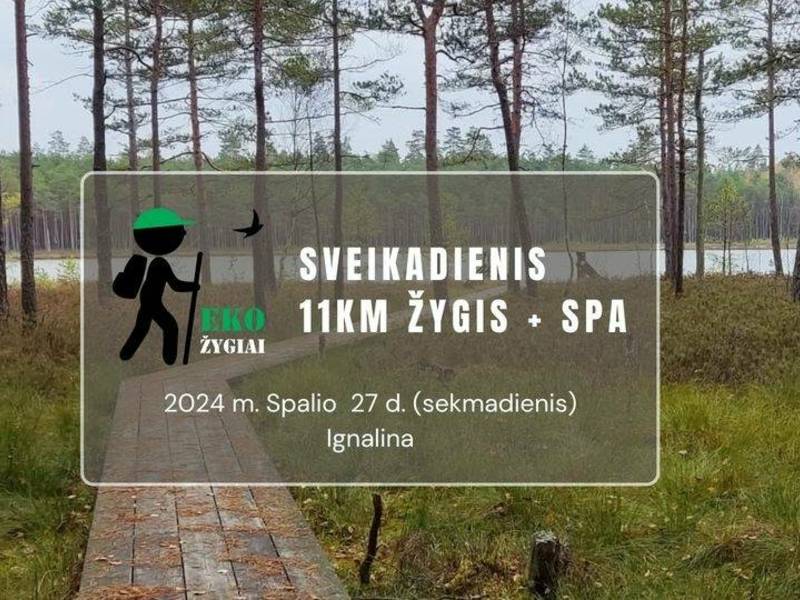 EkoŽygiai Sveikadienis: 11km žygis + SPA