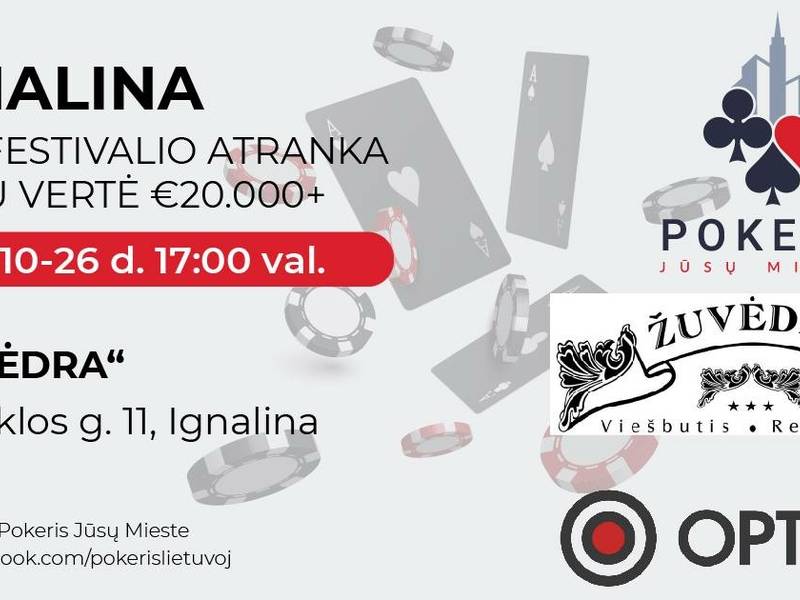 Sportinio pokerio turnyras. Atranka į PJM Festą