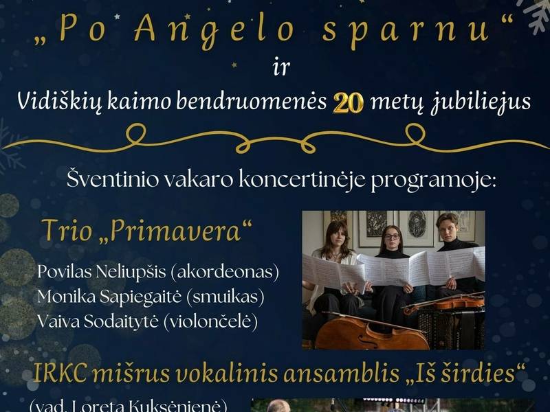 Tradicinis Advento vakaras "Po angelo sparnu" Vidiškėse 