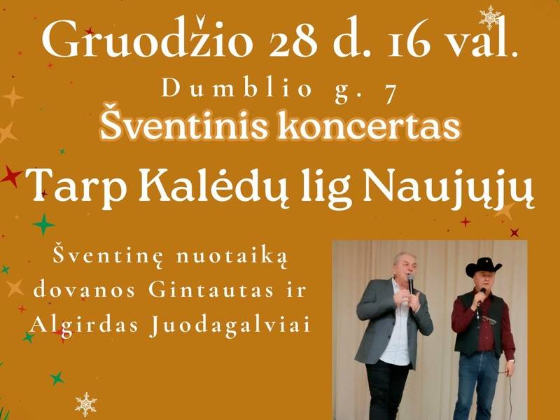 Šventinis koncertas "Tarp Kalėdų lig Naujųjų" Didžiasalyje