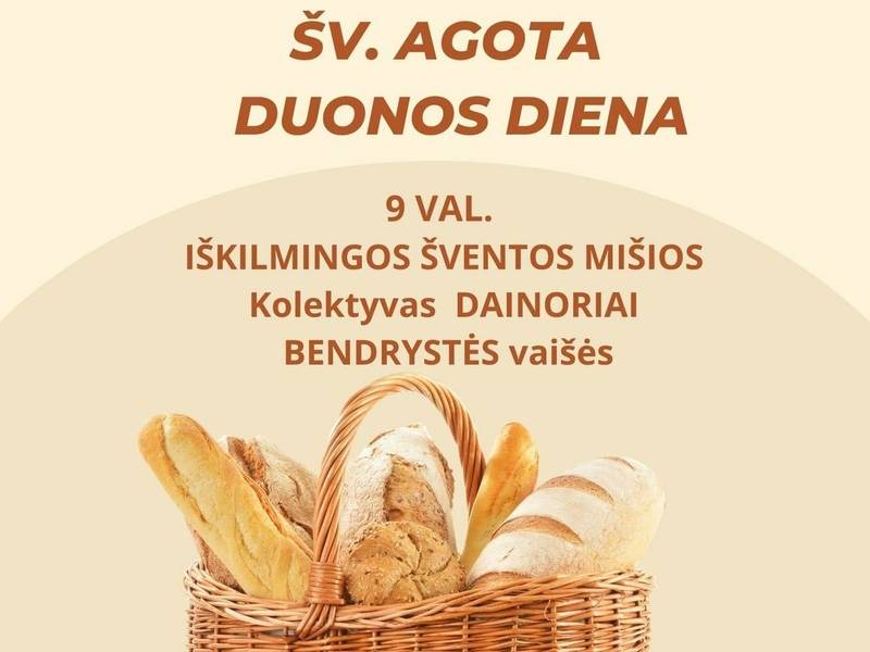 Šv. Agota - duonos diena Kačergiškėje 