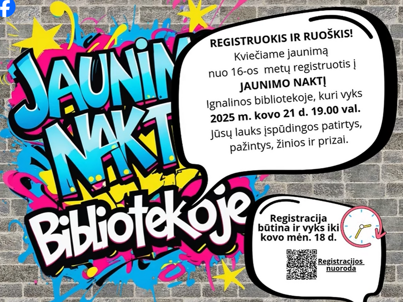 Jaunimo naktis bibliotekoje