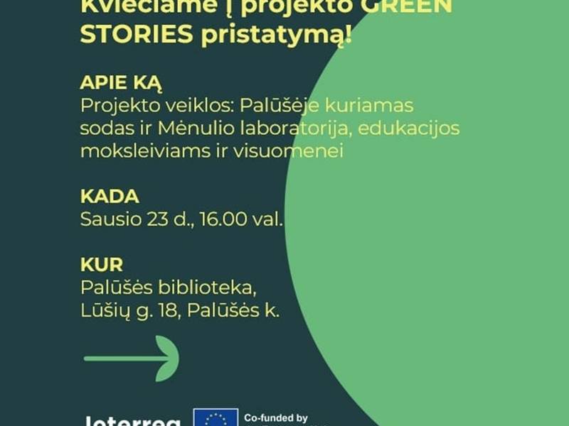 Projekto "Green stories" pristatymas Palūšėje 