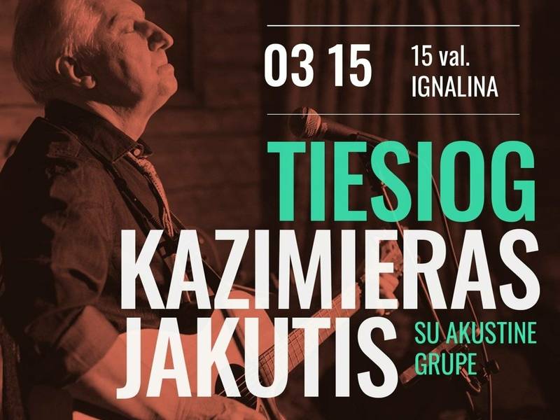 Kazimiero Jakučio koncertas su akustine grupe „Tiesiog“