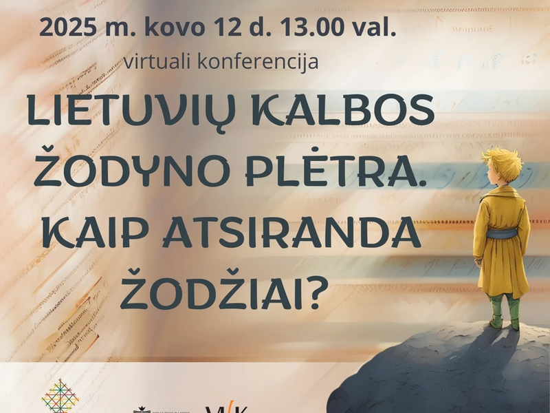 Virtuali konferencija "Lietuvių kalbos žodyno plėtra. Kaip atsiranda žodžiai?"