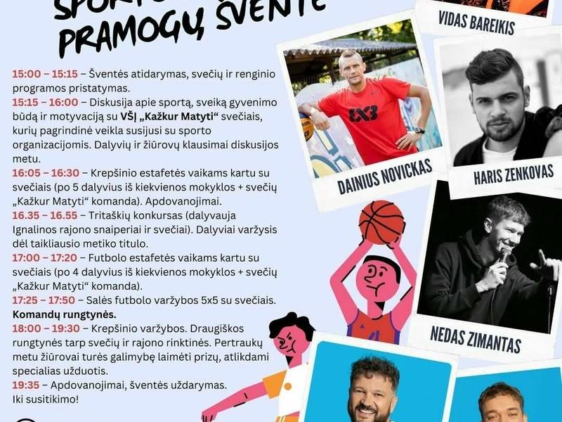 Sporto ir pramogų šventė Ignalinoje!