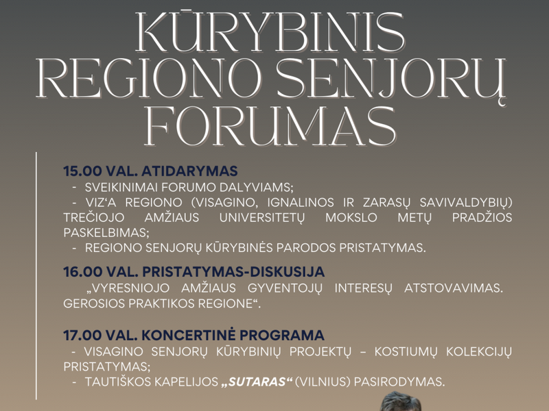 Kūrybinis regiono senjorų forumas